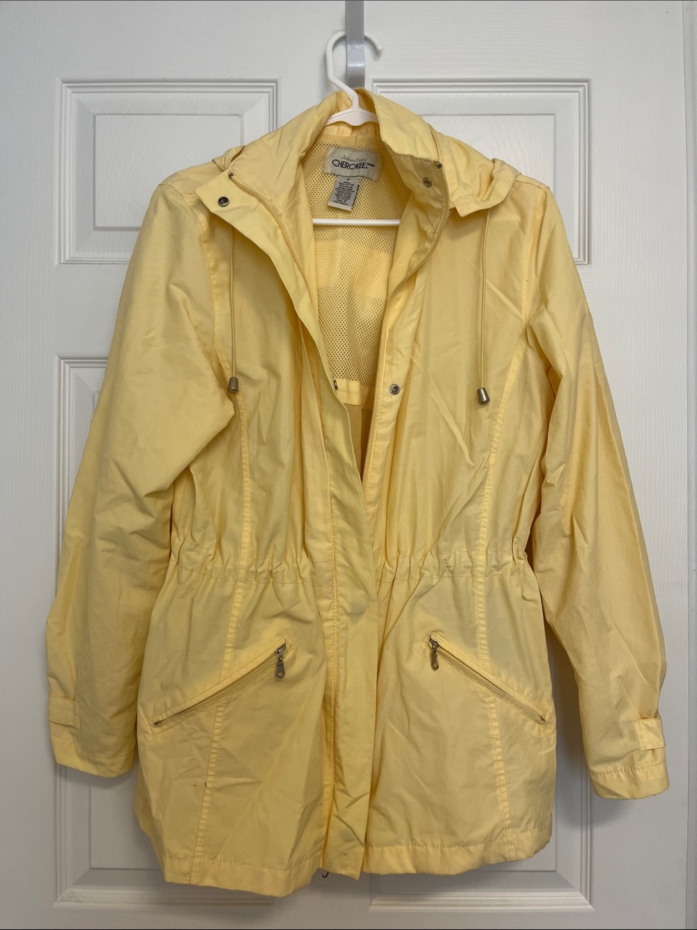 Carter's Light Yellow Hooded Utility Jacket